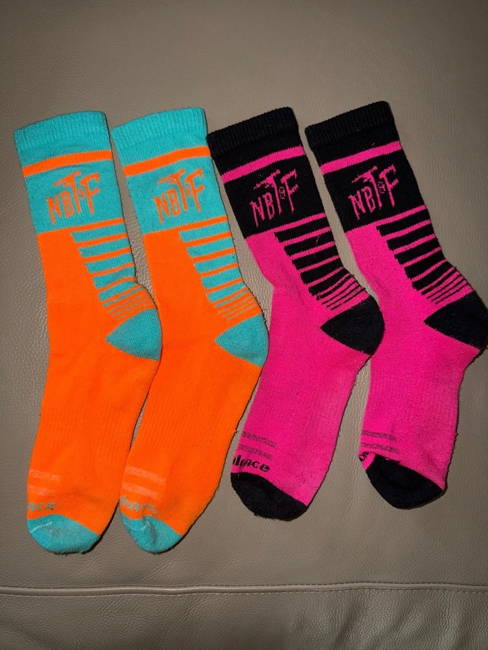 6prs NEW BALANCE/NB Track & Field Meet Crew Socks Limited Edition Women One Size